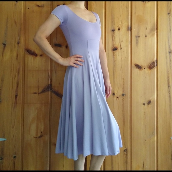Lavender dance dress with built in leotard - Picture 2 of 8